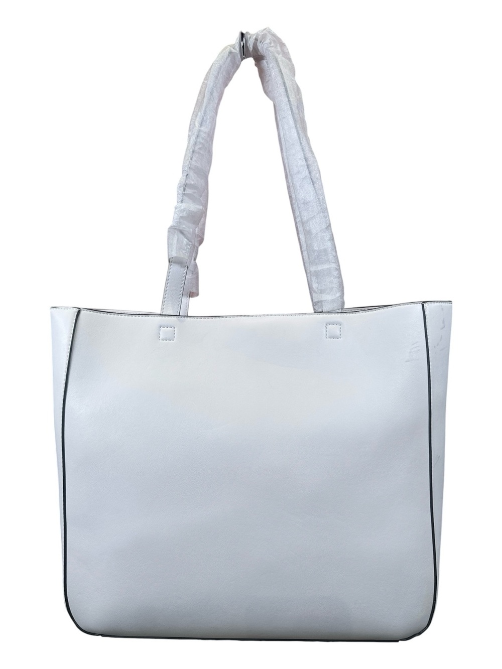 Karl Lagerfeld Paris Canelle White Studded Bow Tote NWT - Picture 3 of 17